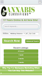 Mobile Screenshot of cannabisclassifieds.com